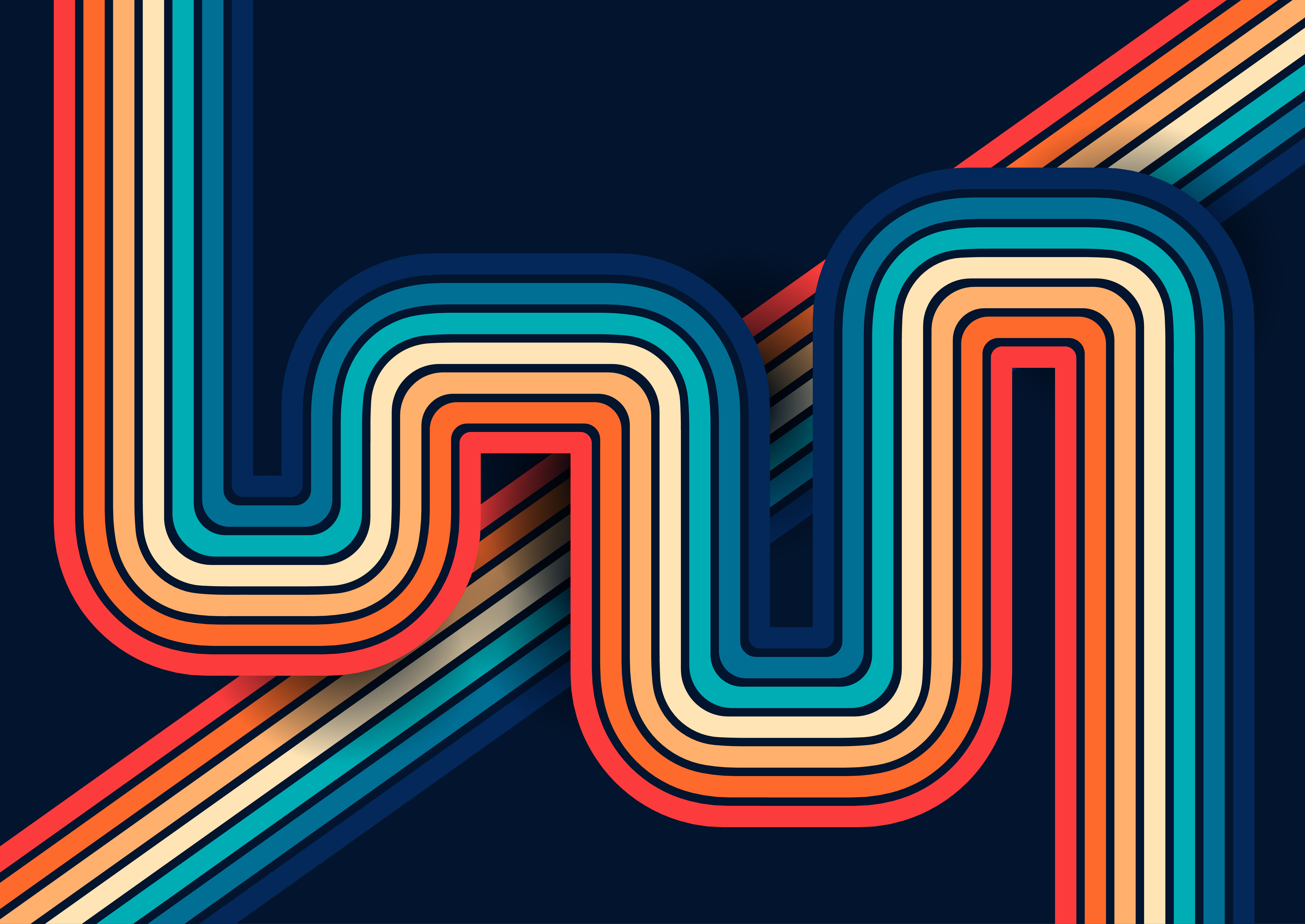 Urban shapes and layered textures