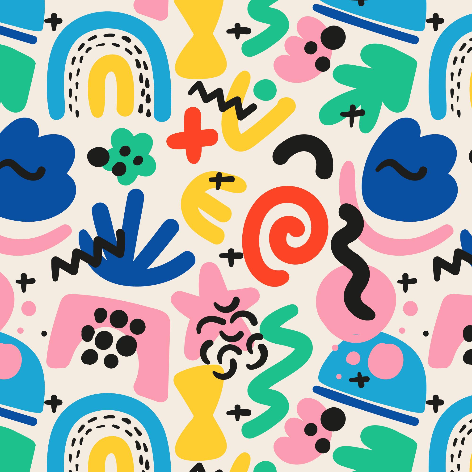 Minimal forms with bold color blocks