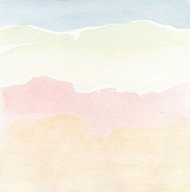 Warm gradient landscape impression